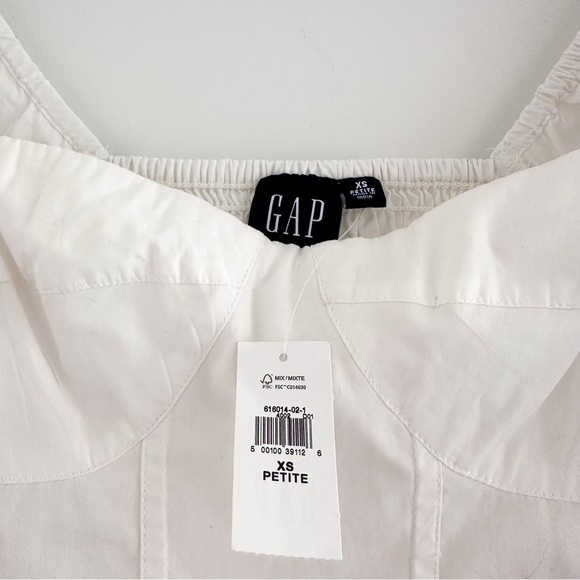 Gap Puff Sleeve Sweetheart Crop Top NWT - Picture 5 of 9